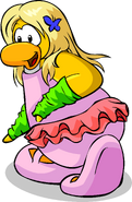 As seen in issue 183 of the Club Penguin Times, along with The Befluttered, Ballerina, and Ballet Shoes