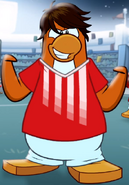 A Red Team penguin in the Penguin Cup trailer