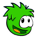 Smiling Green Puffle Sprite Old Club Penaguin Times