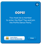 When a non-member tried to access the Night Club Rooftop