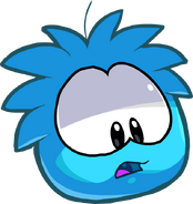 Puffle Celesto sorprendido