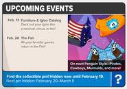 The Upcoming Events of Issue #433 of the Club Penguin Times.