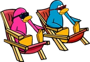 As seen on the original Beach postcard, along with the Black Sunglasses