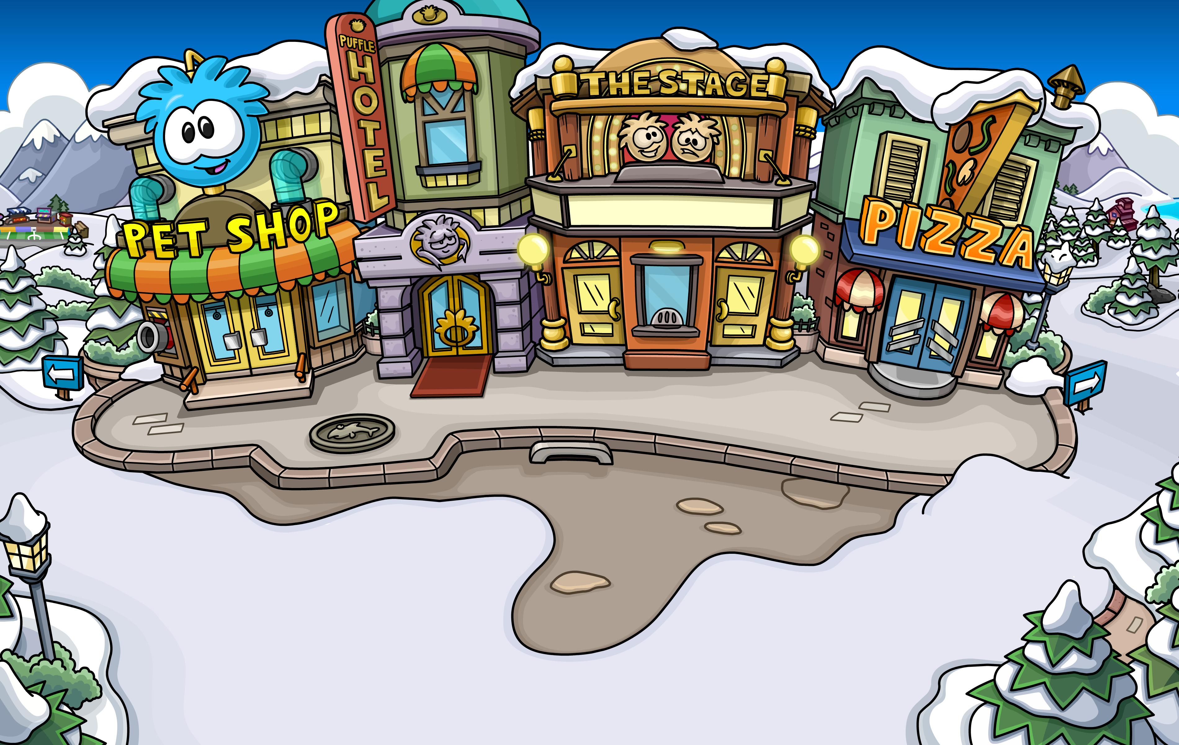 Club Penguin Mini-games - w/salad 