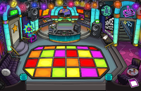 Dance club with new design puffle