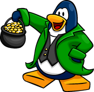 As seen in the March 2008 Penguin Style catalog, along with the Pot O'Gold