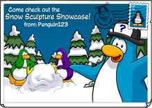 Snow Sculpture Showcase postcard