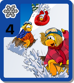 EPF Agents - 2011 Topps Club Penguin Card-Jitsu Water Second Wave