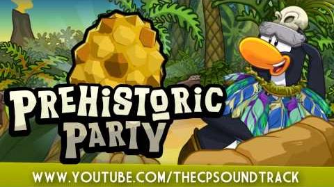 Club Penguin Music OST Soundtrack Prehistoric Party 2014 - Stone-Age Party Igloo Music