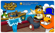 Island Adventure Party 2010 login screen ship