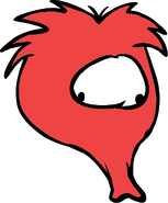 Former Red Puffle eating gum (2006-2010)