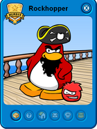 Yarr on Rockhopper's first Player Card