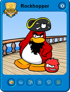 Rockhopper's Player Card while walking Yarr