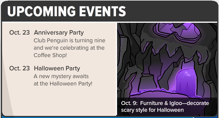 All Parties and Events in Club Penguin 2010