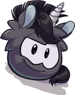 Puffle Unicornio Negro