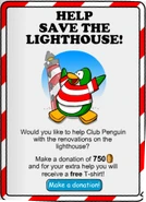 The donation ad in The Penguin Times