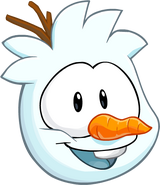 Snowman Puffle paper