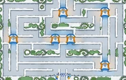 The full maze, with all of the maze rooms put together