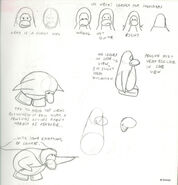 Early penguin sketches from Screenhog's notebook[1]