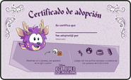 Certificado Ciervo Violeta