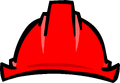 Icono de Sombrero de Construcción rojo