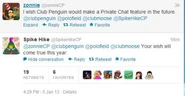 Spikehikecheatchat.png (101 KB) Spike Hike confirming Private Chat would be available in 2013