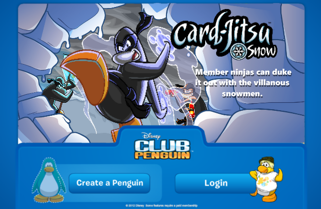 User blog:CaptainFrostedFlakes/Card-Jitsu Snow Login Screen custom | Club  Penguin Wiki | Fandom
