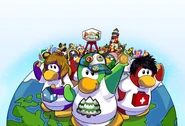 Holiday Party 2011 image on the Global Citizenship page. If you look closely, you'll notice the CFC Cap (upcoming free item for Coins For Change) on the middle front penguin