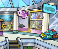 Inside the Puffle Berry Mall during the School & Skate Party