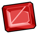 Square Ruby Pin