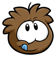 Brown Puffle Pin