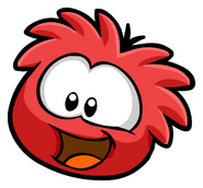 Red Puffle Pin.