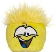 A Series 5 Yellow Puffle Plush