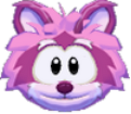Pink raccoon 3d icon