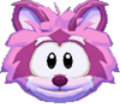 Pink raccoon 3d icon