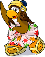 As seen in issue 329 of the Club Penguin Times, along with The Classic and Petal Pattern Dress