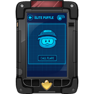 The Elite Puffle App on the EPF Spy Phone. You can only call Flare after you use the code with Club Penguin: EPF: Herbert's Revenge for the Nintendo DS.