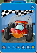 A Red Road Racer's Player Card