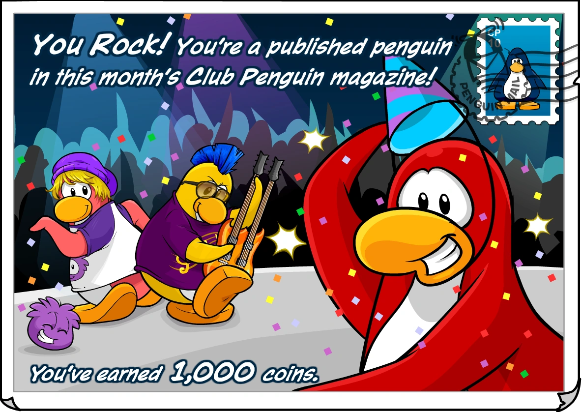 Published in Magazine postcard (ID 191) Club Penguin Wiki Fandom