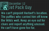 Jet Pack Guy's message from December 12, 2013