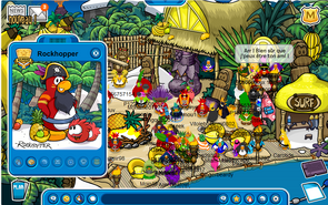 Rockhopper spotkany podczas Adventure Party: Temple of Fruit