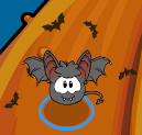 Bat Puffle (vampire dance) transformation in-game upon transforming into one