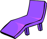 Purple Plastic Lawn Chair