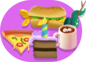 The icon on Island Live for a food sale