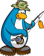 CPT 180 fisher.png (353 KB) As seen in issue 180 of the Club Penguin Times, along with the Fishing Hat and Fishing Rod