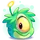Puffle alien verde