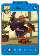 A mascot player card