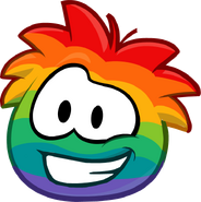 Cool rainbow puffle : 1000 coins. If you non-member you can't buy this!