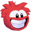 Red puffle 3d icon