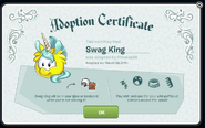 The Adoption Certificate.